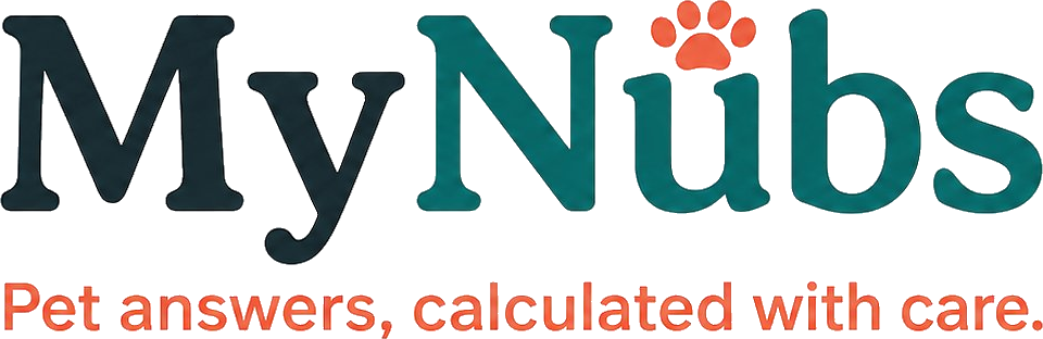 MyNubs pet calculator logo — editorially reviewed dog and cat tools