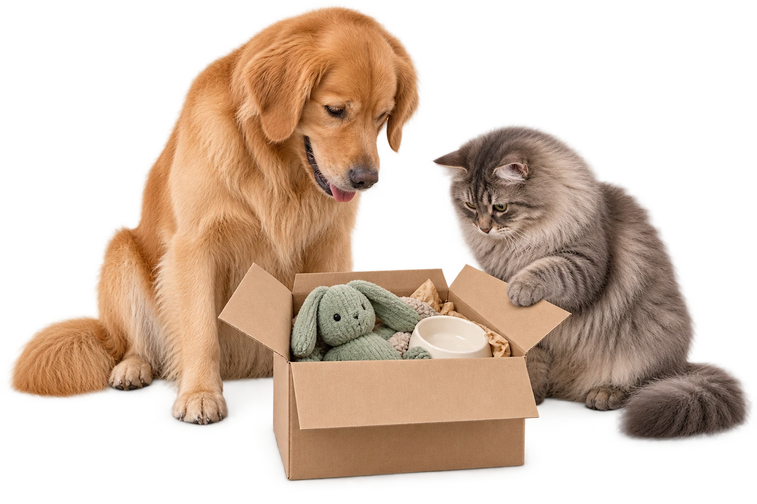 Illustration of pet products